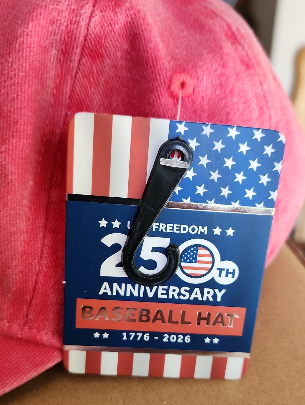 U.S. 250th Anniversary Red Baseball Cap - Picture 3 of 4
